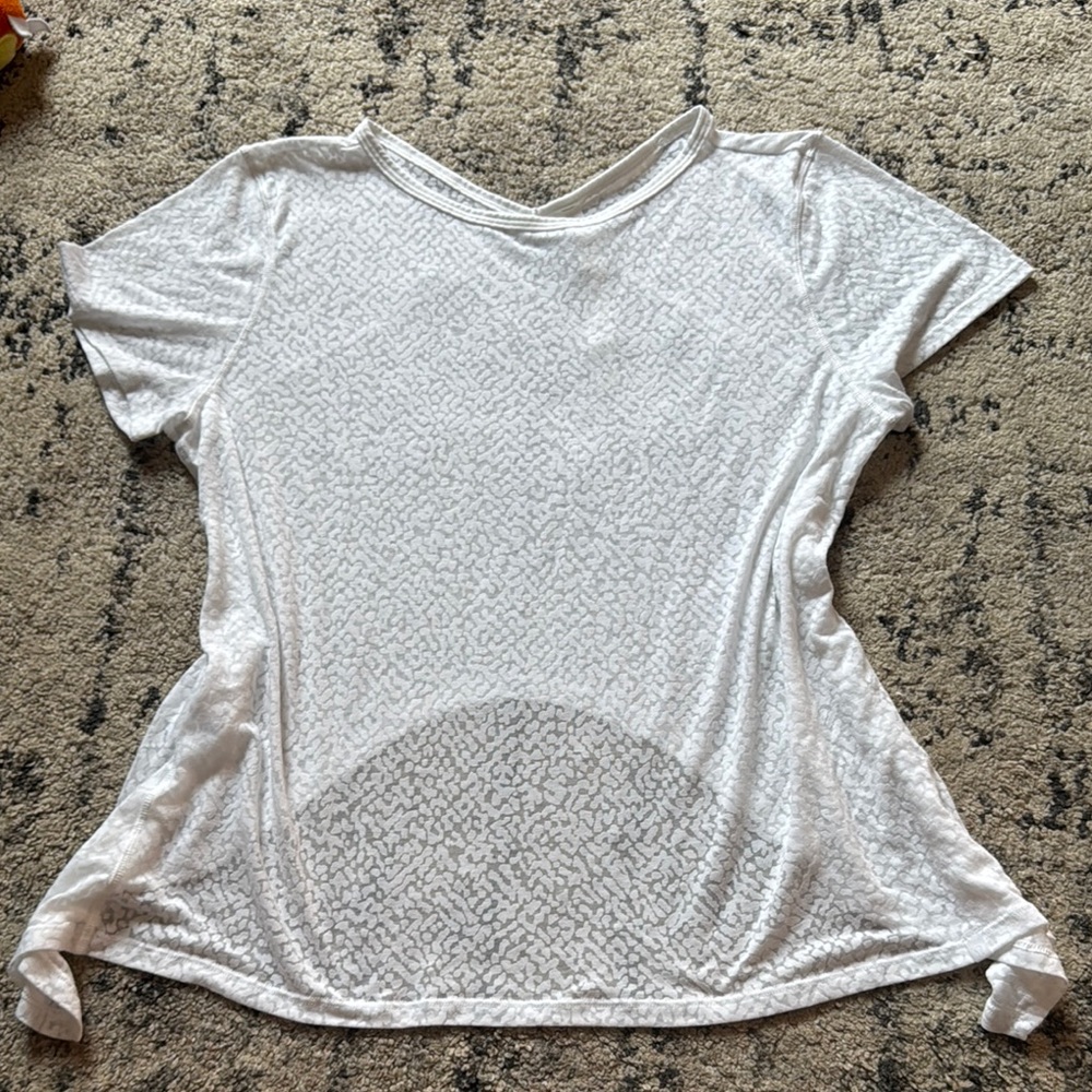 Lululemon Semi Sheer Print Top